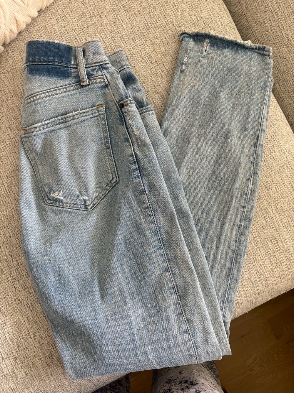 Abercrombie & Fitch Light Blue Women's Straight Leg Jeans